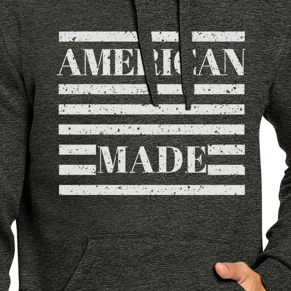 American Made Unisex Grey Hoodie Cute 4th Of July Design Hoodie