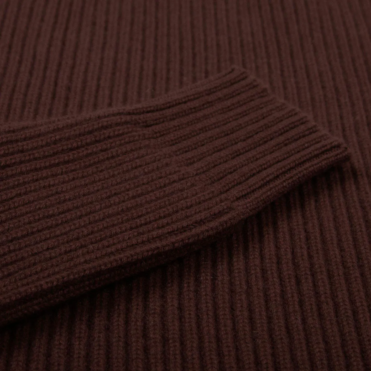 Bison Brown Altnaharra 8ply Crew Neck Cashmere Sweater