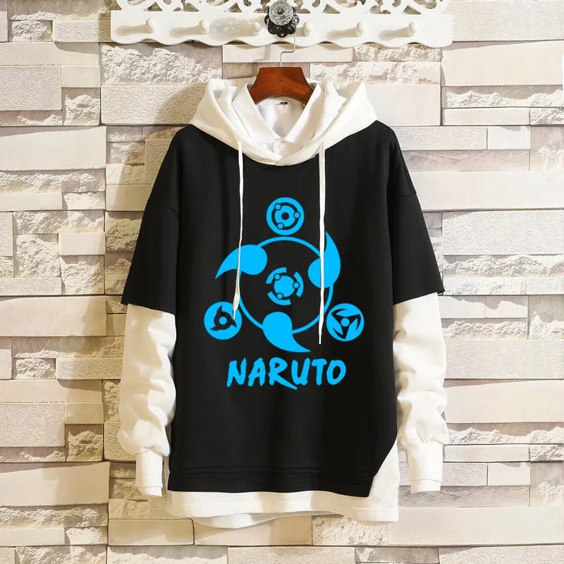 Black White Denim Hoodies/Jackets Collection 2 Naruto/Boruto (Variants Available)