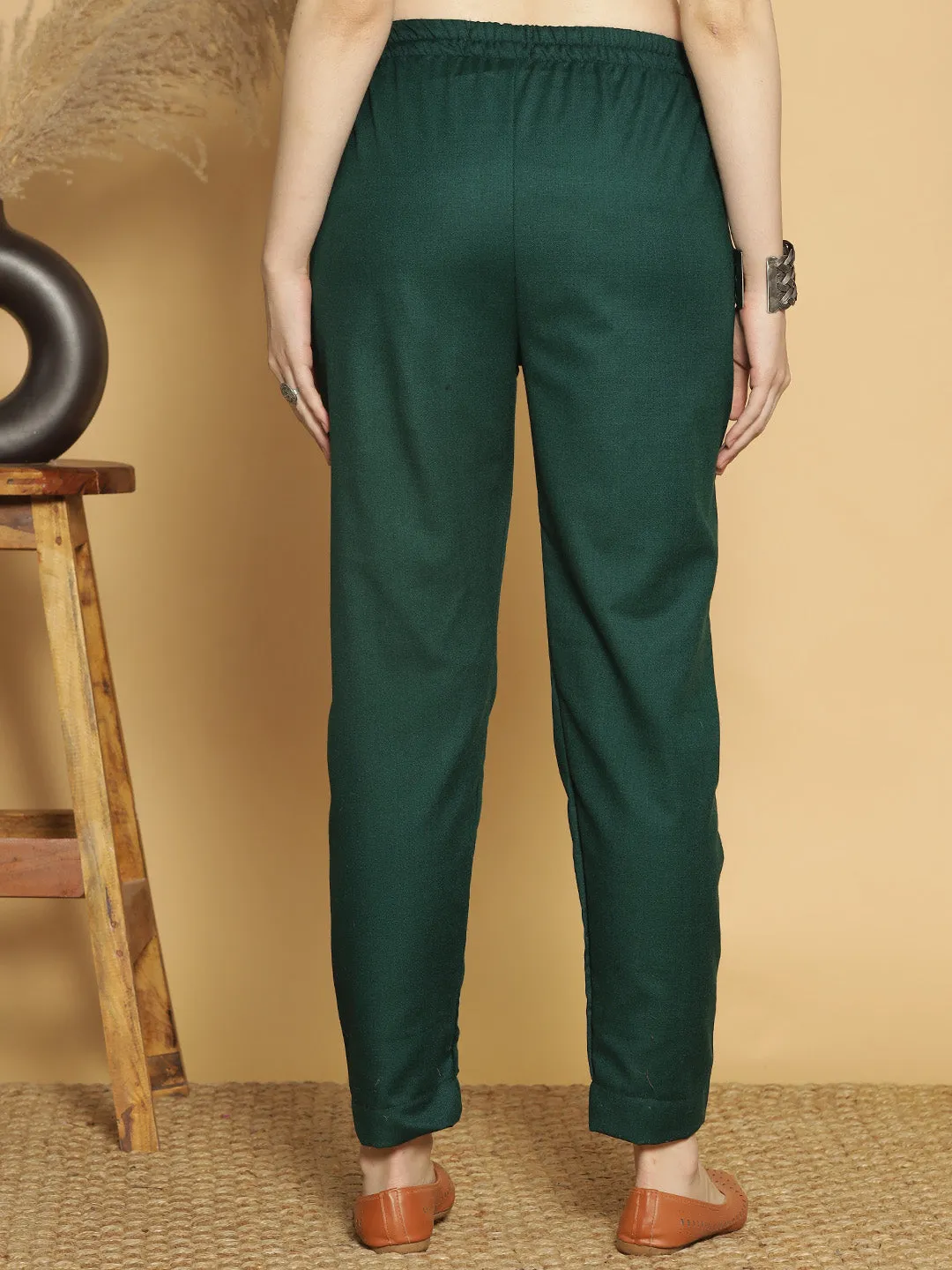 BottleGreen Acrylic Pants