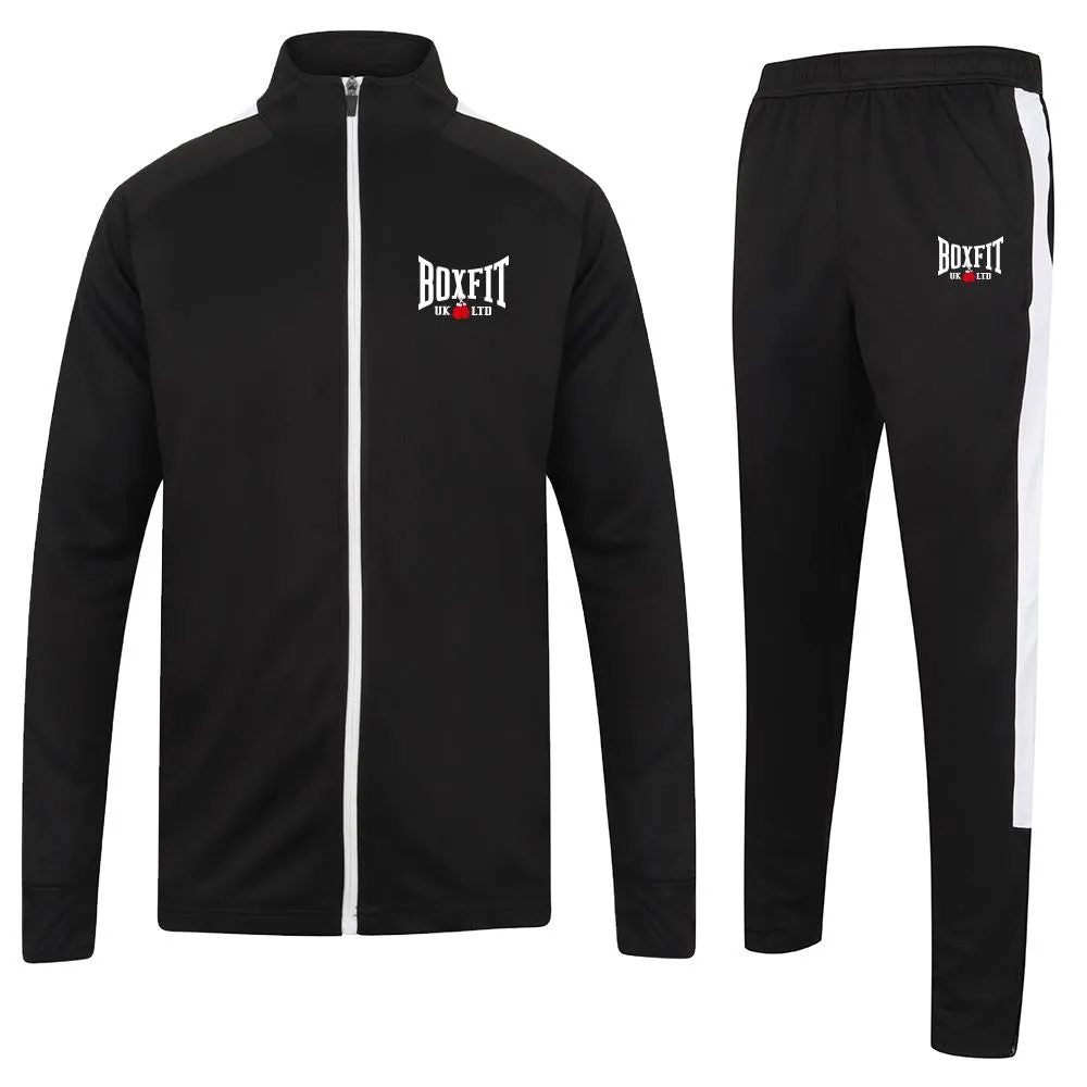 Boxfit Embroidered Logo Slim Fit Poly Tracksuit