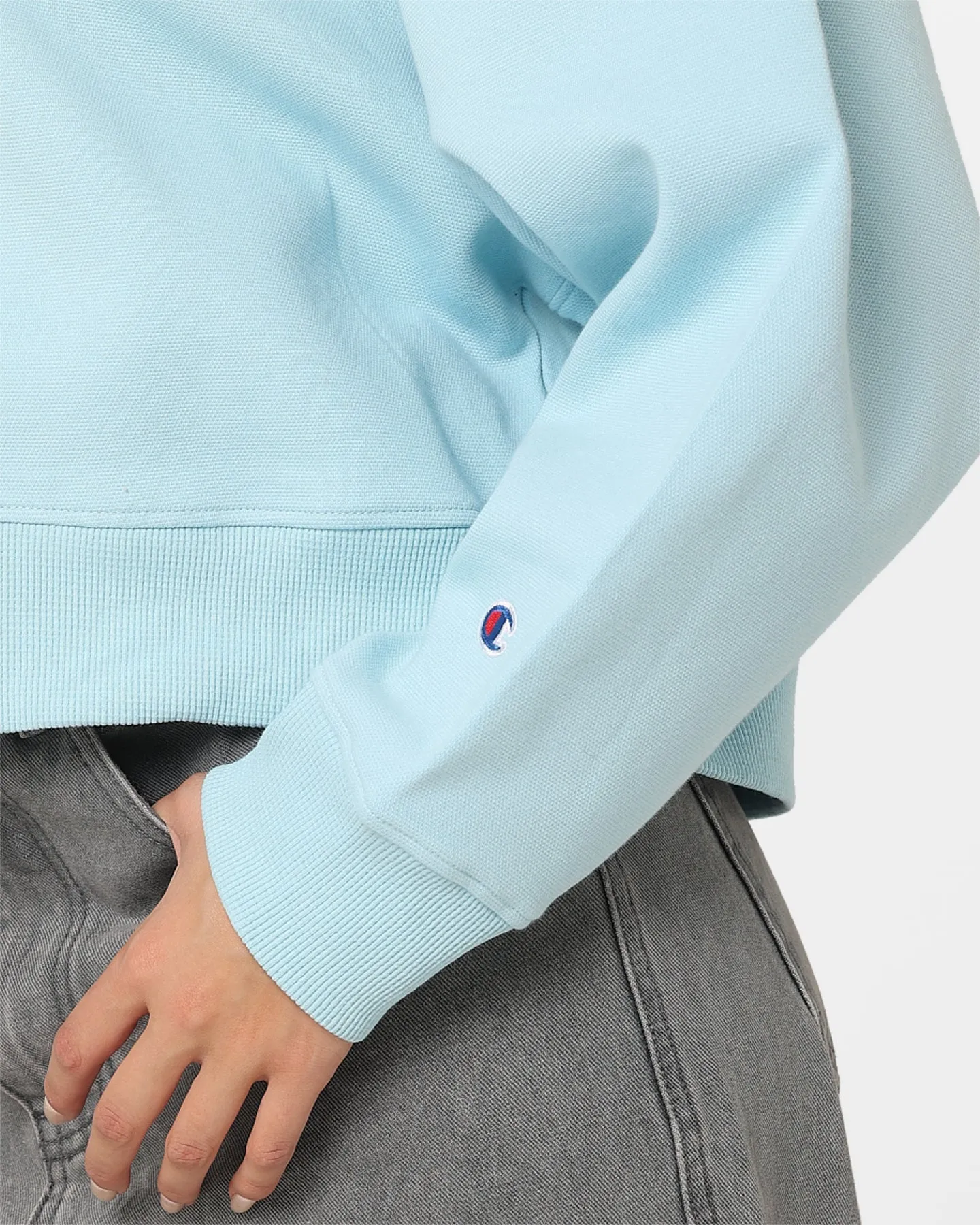 Champion Women's Rochester Base Crewneck Iced Blue CSI