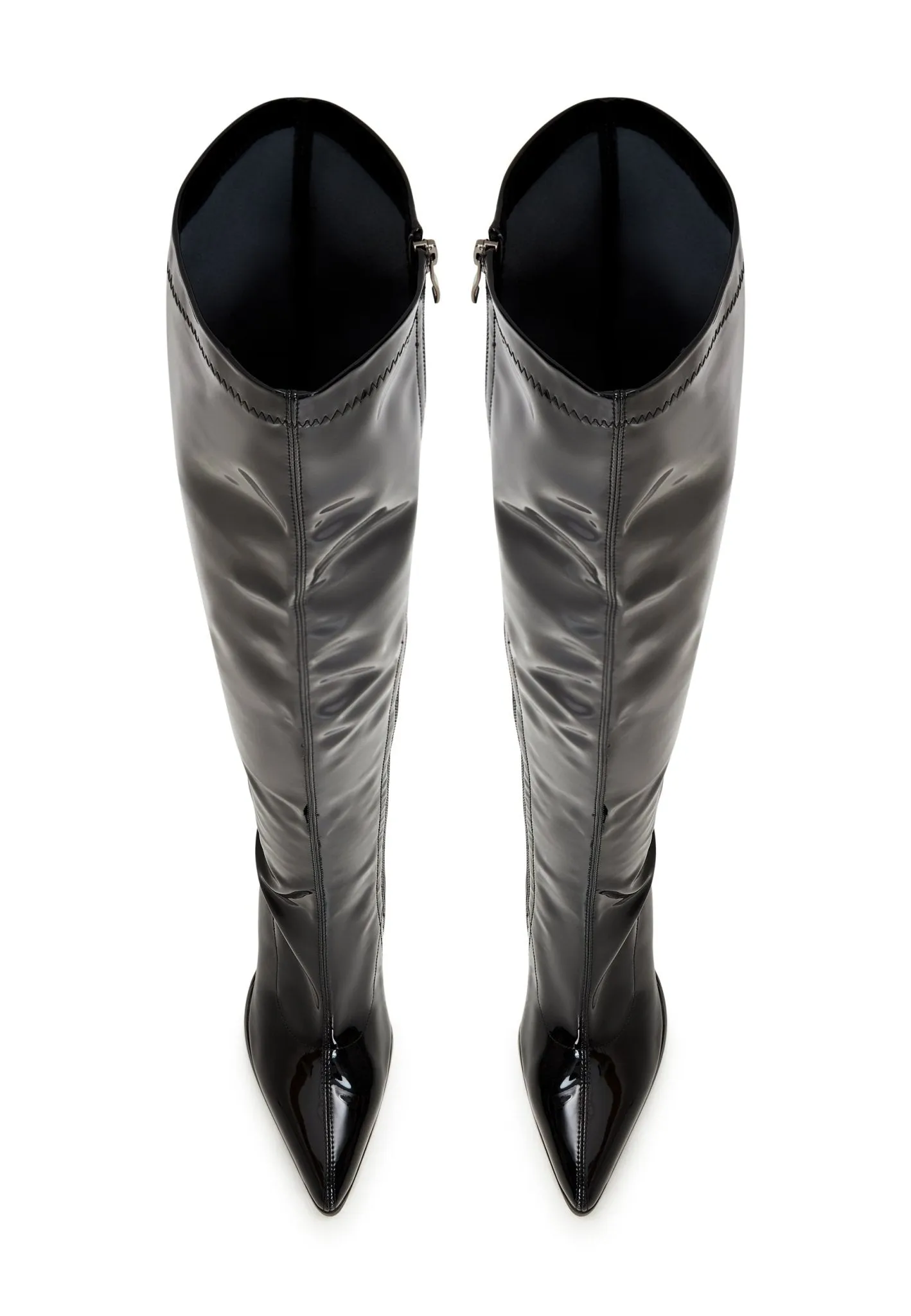 Chic Comfort Over The Knee Boots - Black