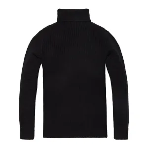 Chunky Roll Neck Pullover (Black)