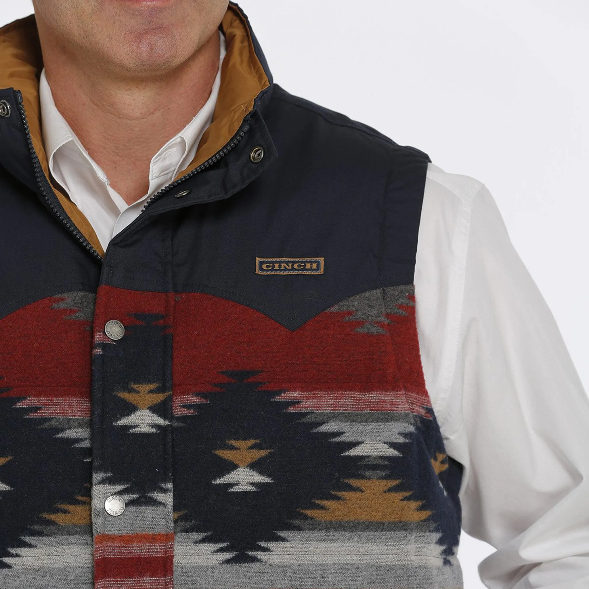 Cinch Men's Aztec Puffer Vest