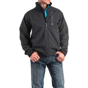 Cinch Men's Black Solid Bonded Softshell Jacket MWJ1009000