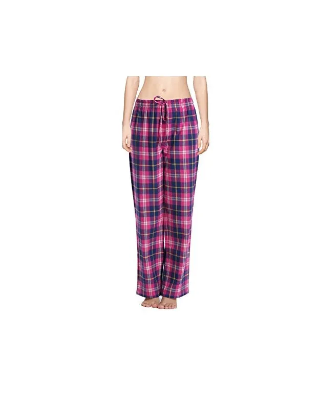 CYZ Women's 100% Cotton Super Soft Flannel Plaid Pajama/Lounge Pants