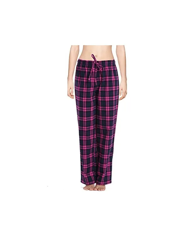 CYZ Women's 100% Cotton Super Soft Flannel Plaid Pajama/Lounge Pants