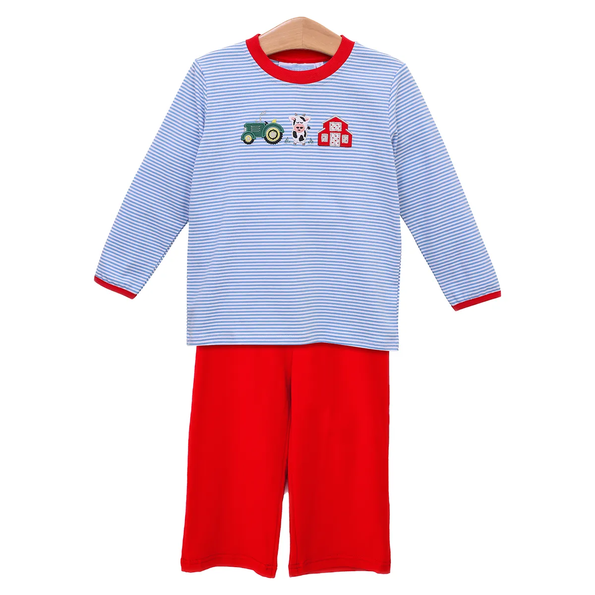 Farm Applique Pants Set