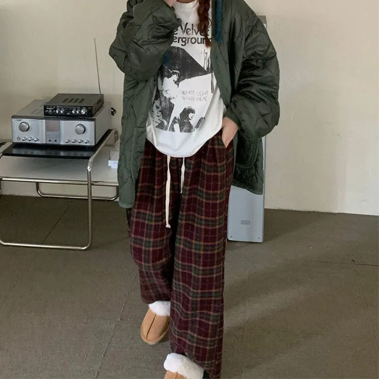 Fashionkova Cozy Up Plaid Pants