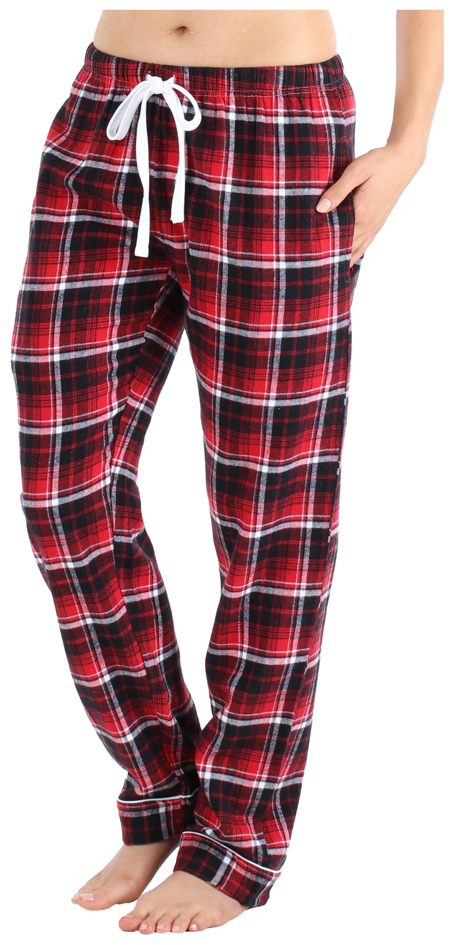 Frankie & Johnny Women’s Cotton Flannel Plaid Pajama Sleep Pants