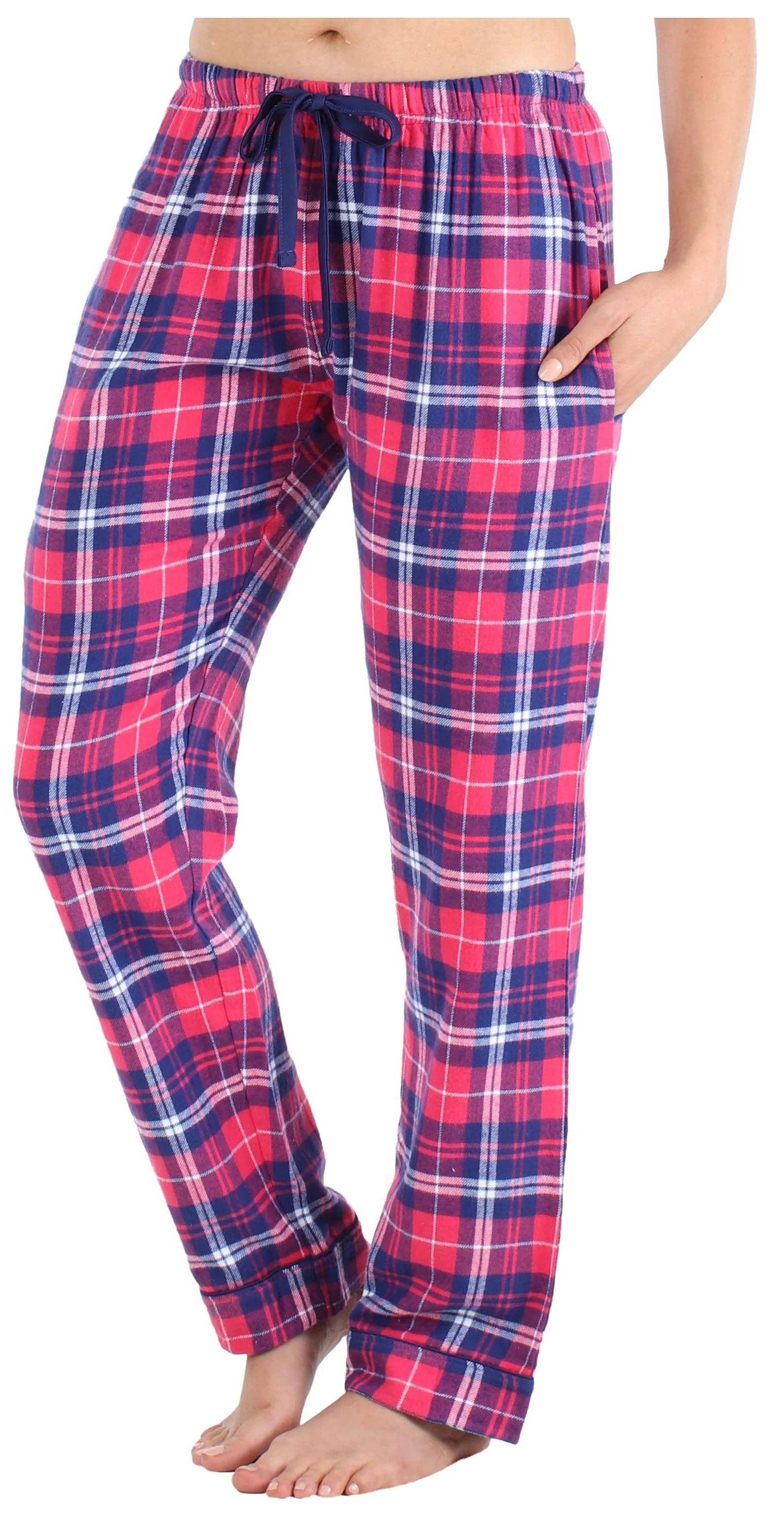 Frankie & Johnny Women’s Cotton Flannel Plaid Pajama Sleep Pants