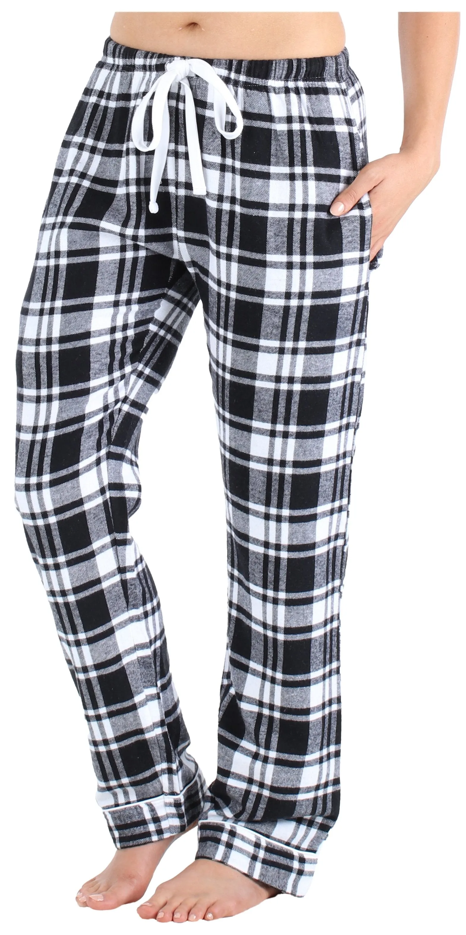 Frankie & Johnny Women’s Cotton Flannel Plaid Pajama Sleep Pants