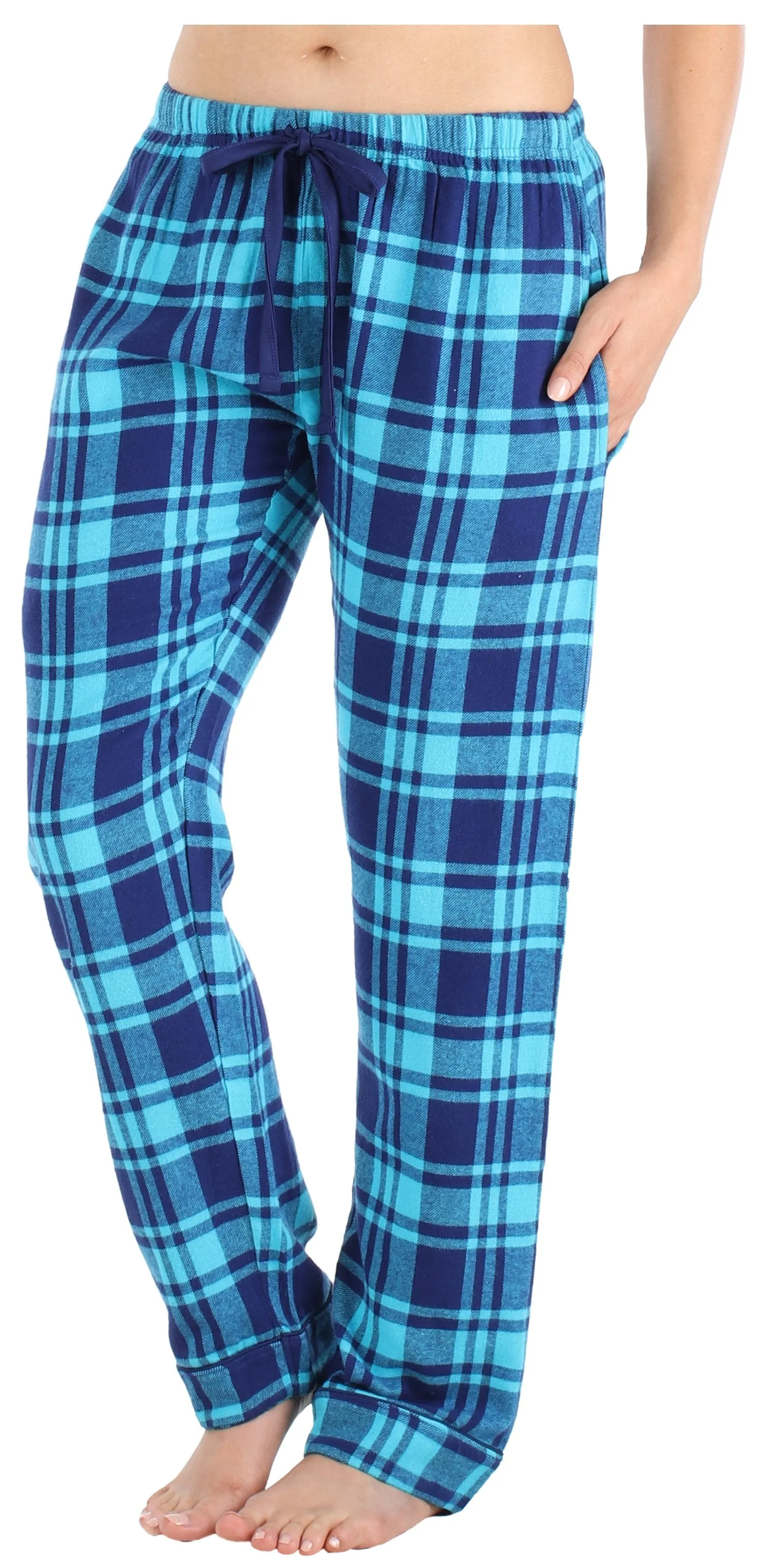 Frankie & Johnny Women’s Cotton Flannel Plaid Pajama Sleep Pants