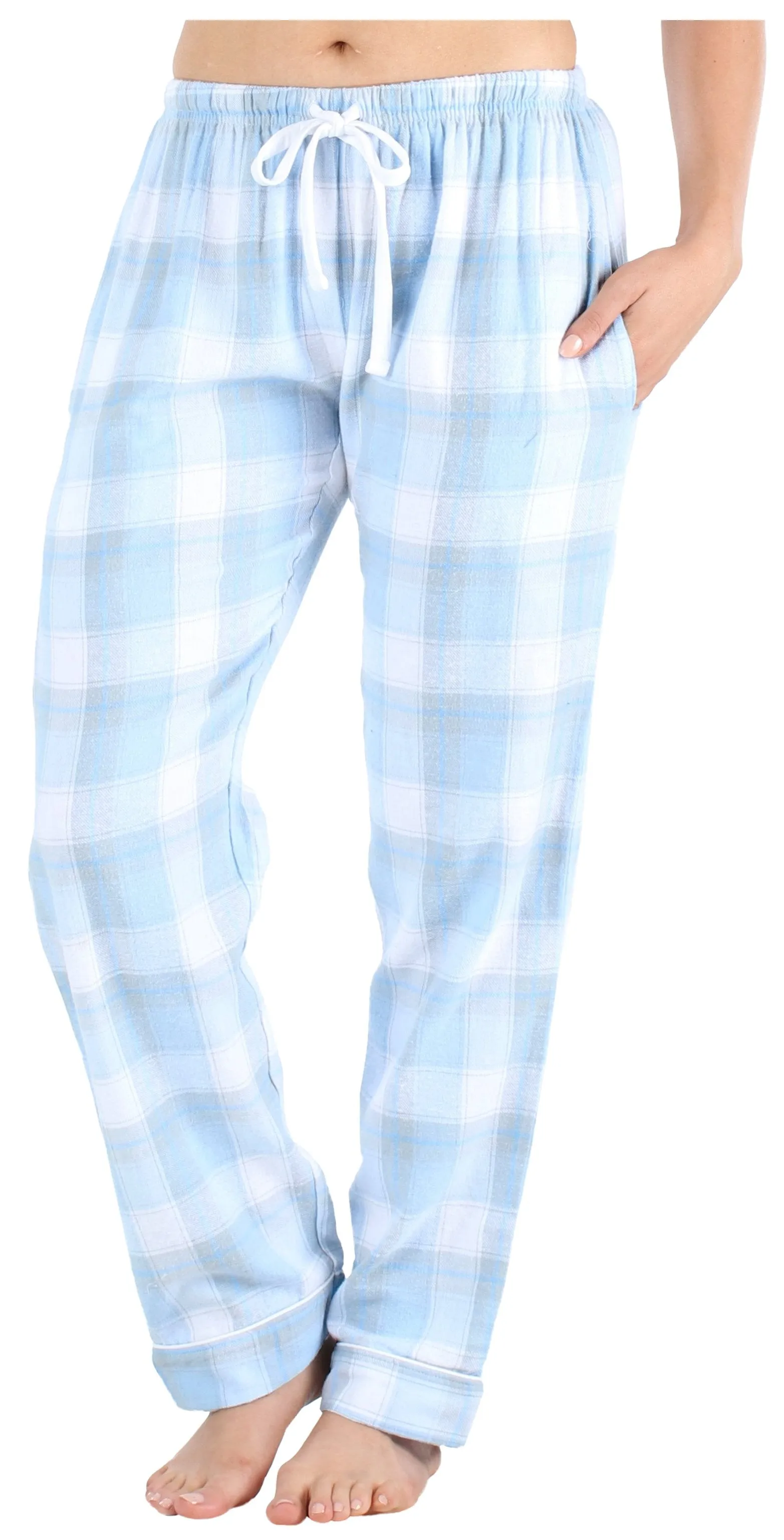 Frankie & Johnny Women’s Cotton Flannel Plaid Pajama Sleep Pants