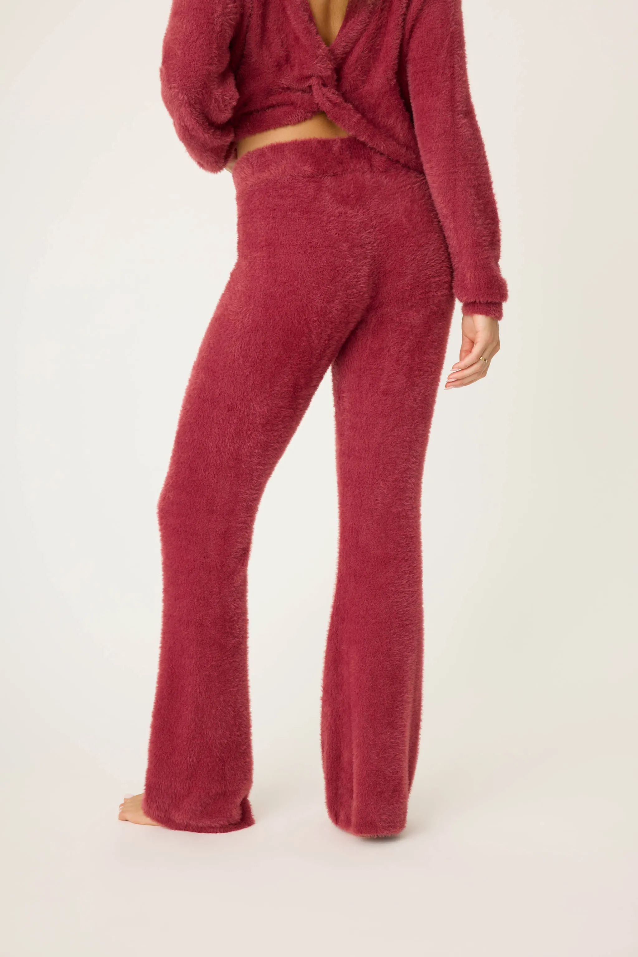 Full Of Holiday Spirit Feather Knit Pant