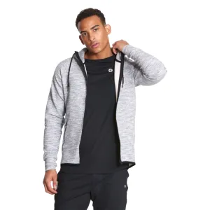 Gym Coffee Mens Fleck Hoodie Grey Fleck