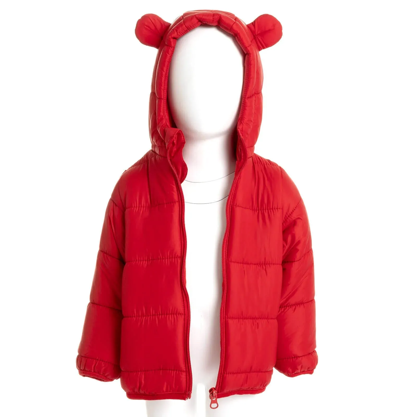 HelloBaby Eared Hoodie Coat - Red