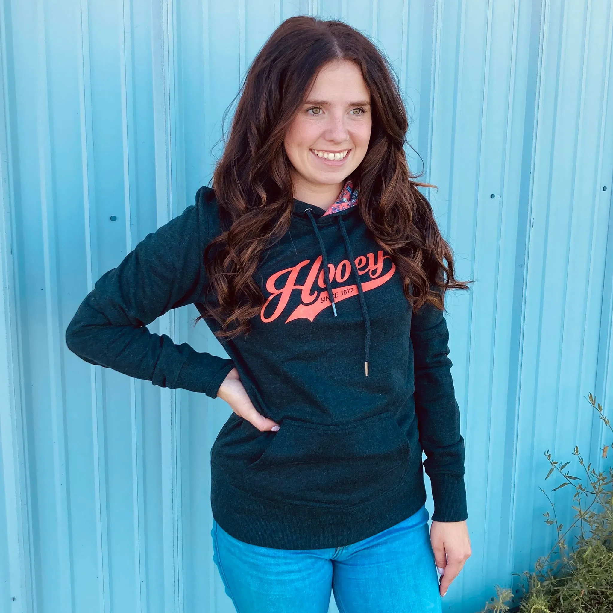 Hooey Women's Charcoal Prairie Hoodie