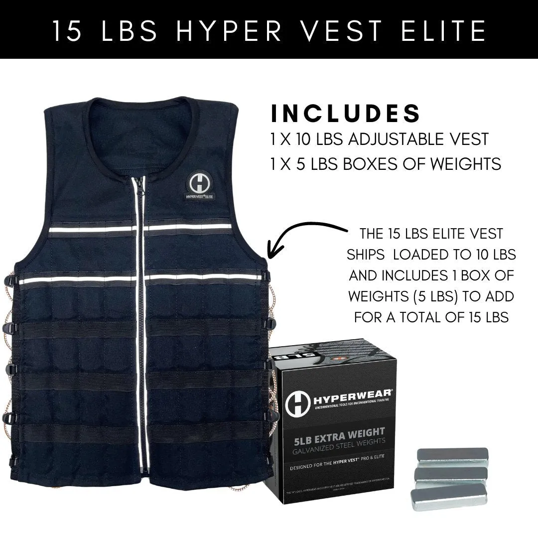 Hyper Vest ELITE Weighted Vest | Thin, Comfortable, & High-Performance