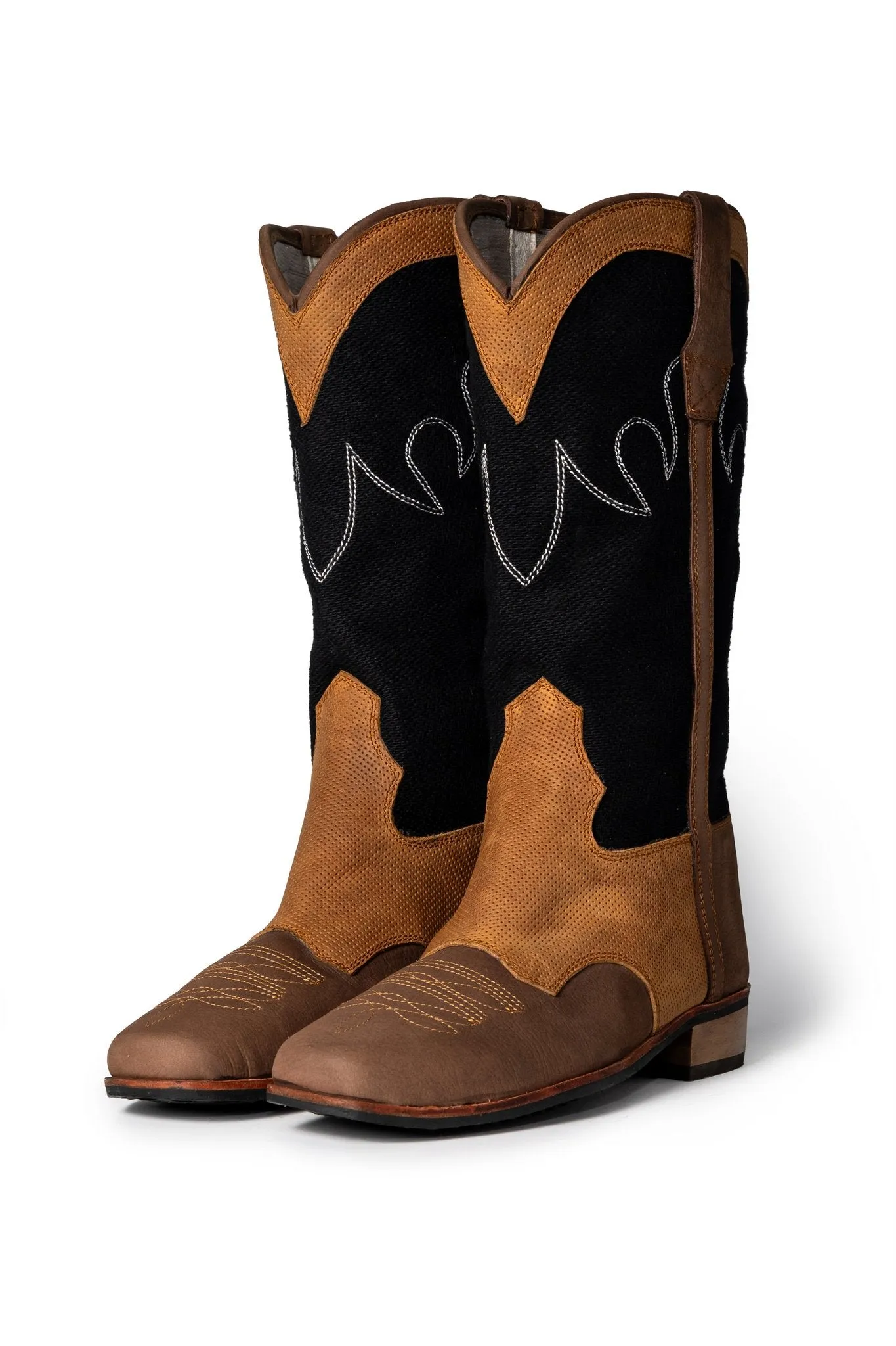 Jerry Detailed tri-colour Cowboy Boots