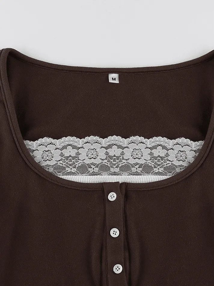 Lace Long Sleeve Top