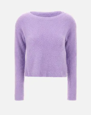 Lilac Fur Effect Sweater for Women