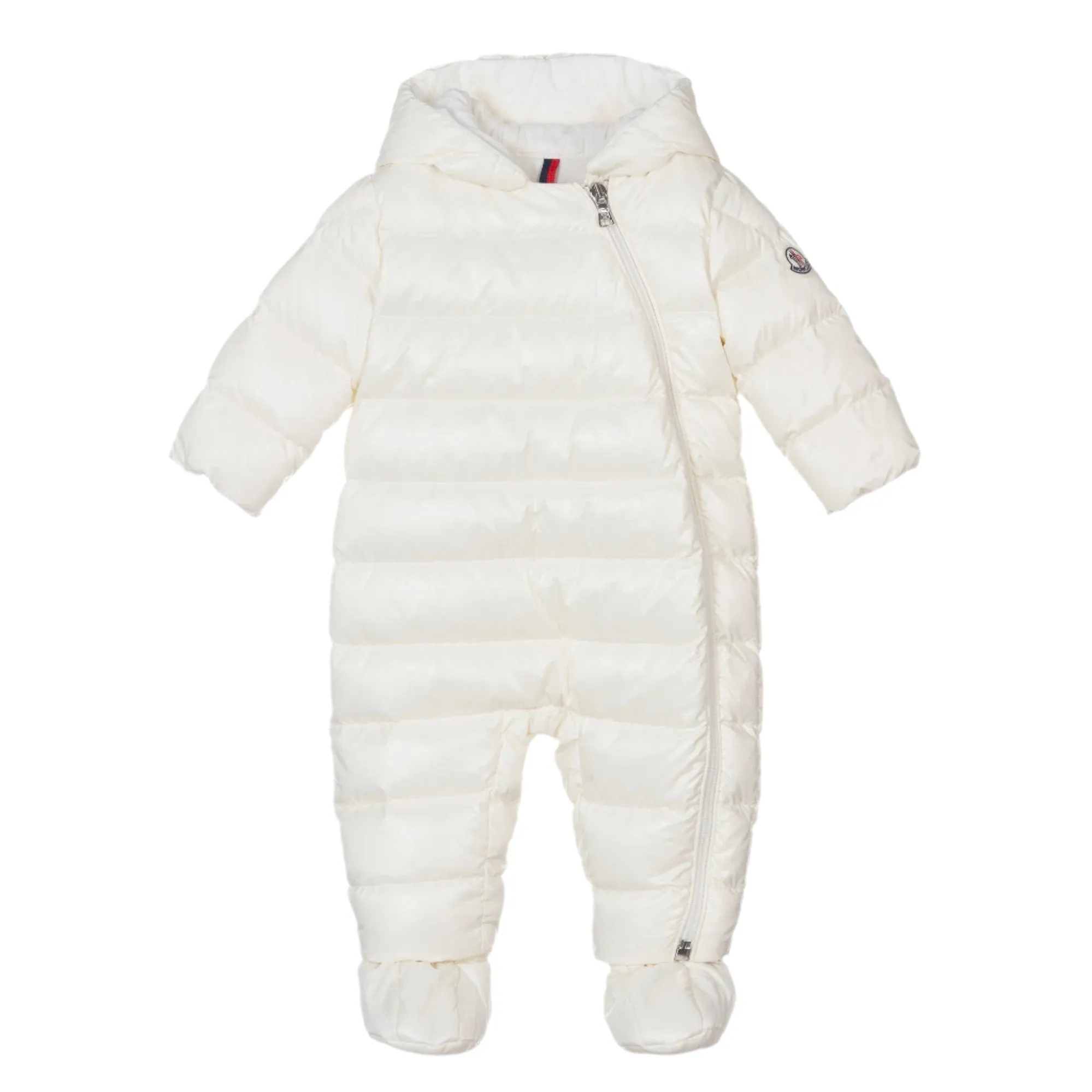 Moncler Ivory Down Padded Indro Puffer Snowsuit