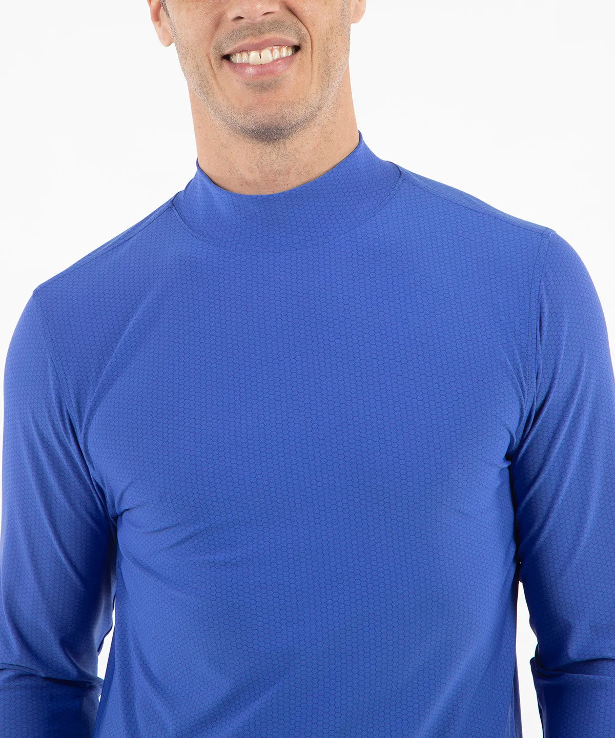 Performance Jersey Balata Long-Sleeve Mock Neck Shirt