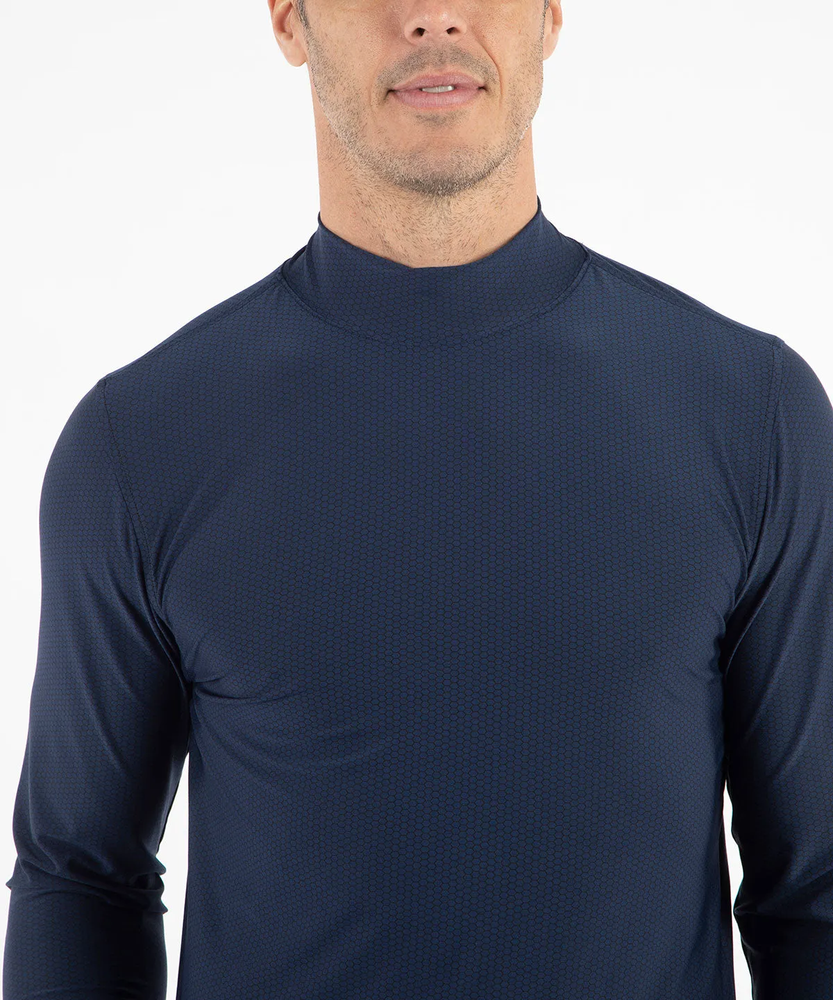 Performance Jersey Balata Long-Sleeve Mock Neck Shirt