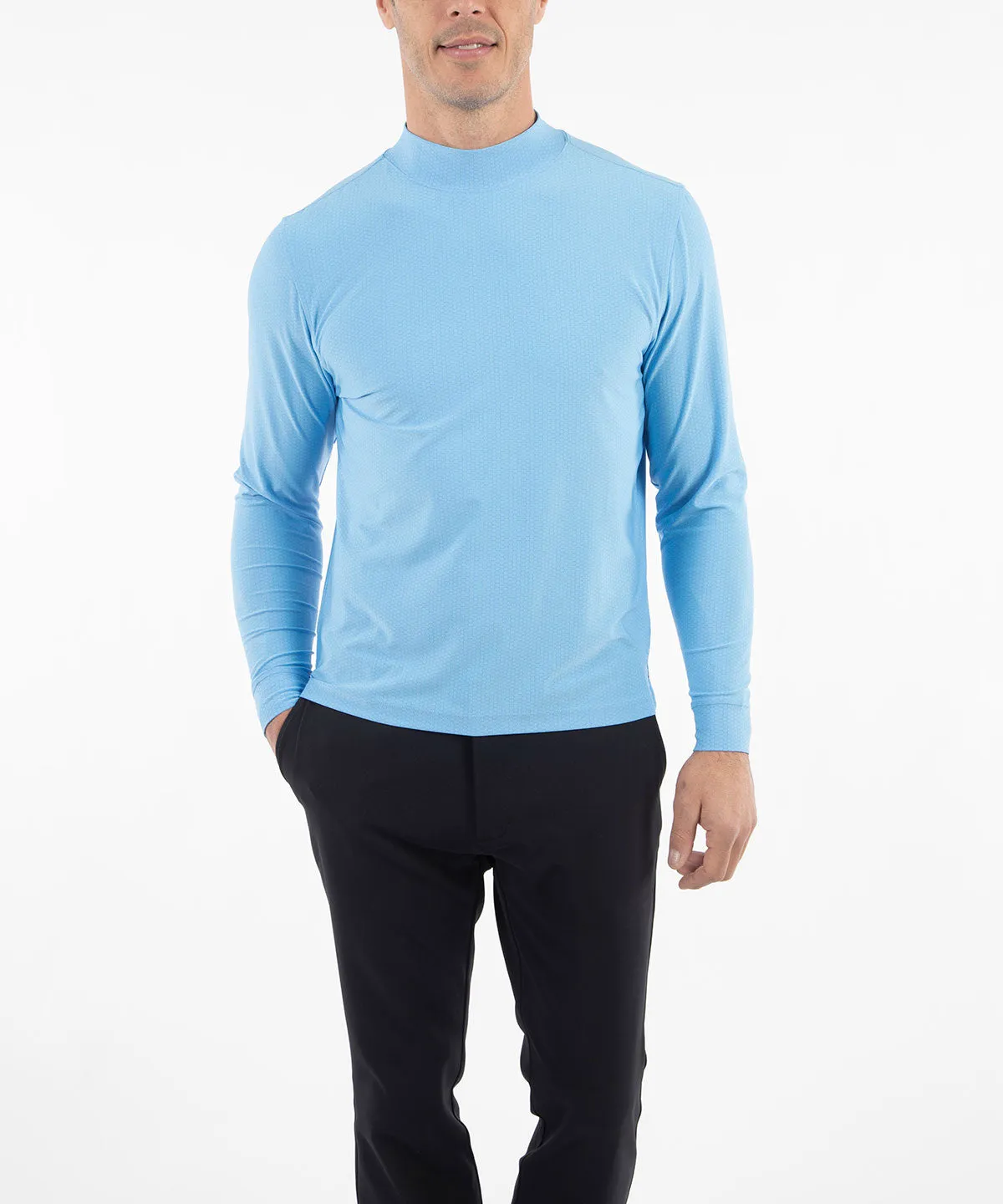 Performance Jersey Balata Long-Sleeve Mock Neck Shirt