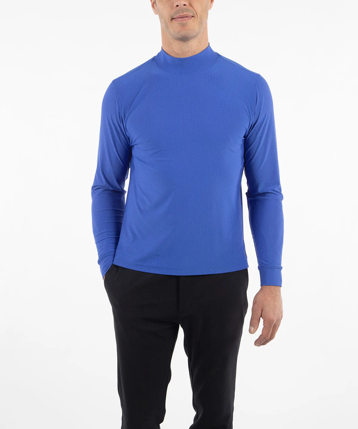 Performance Jersey Balata Long-Sleeve Mock Neck Shirt