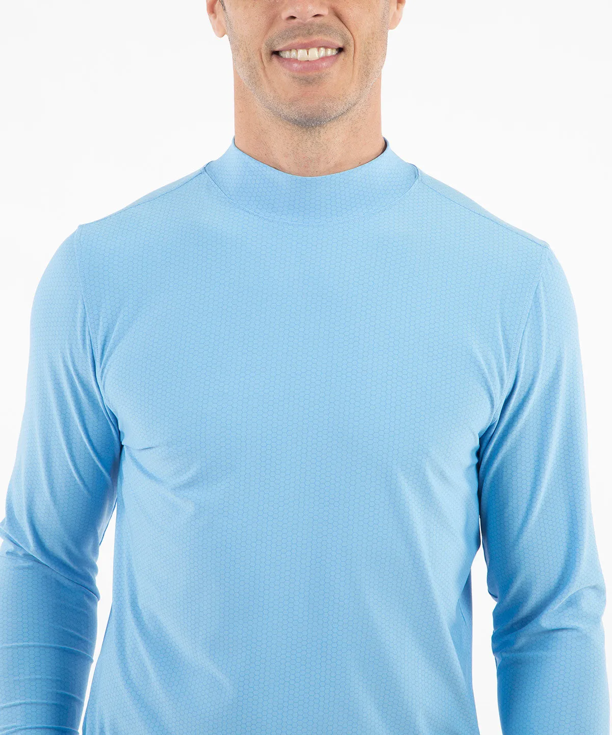 Performance Jersey Balata Long-Sleeve Mock Neck Shirt