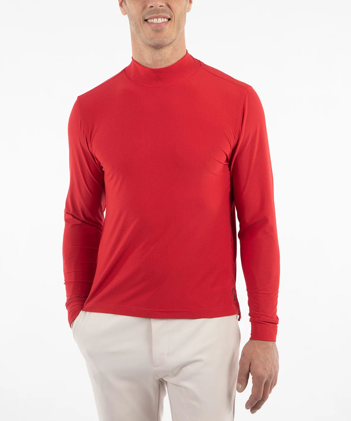 Performance Jersey Balata Long-Sleeve Mock Neck Shirt