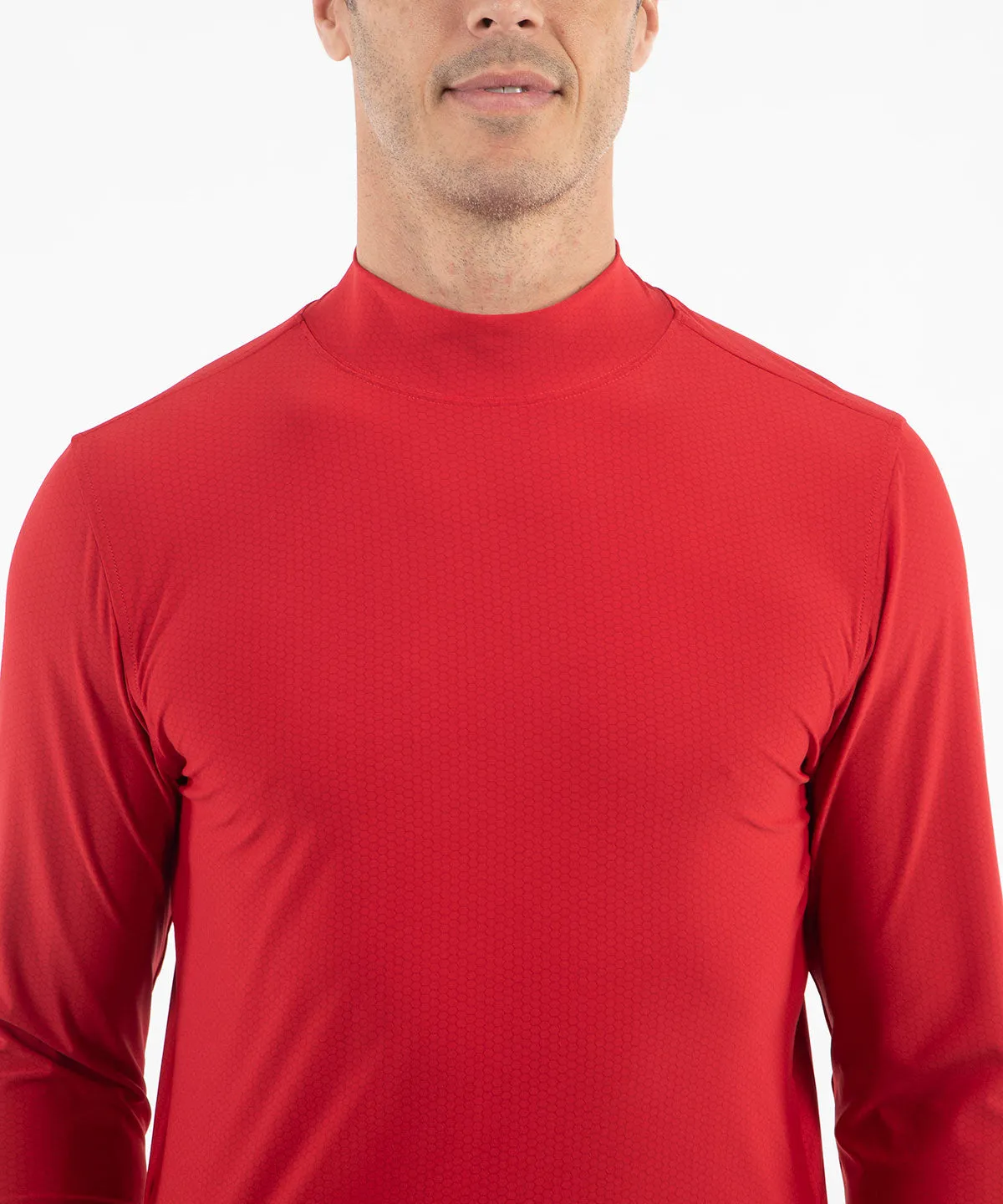 Performance Jersey Balata Long-Sleeve Mock Neck Shirt