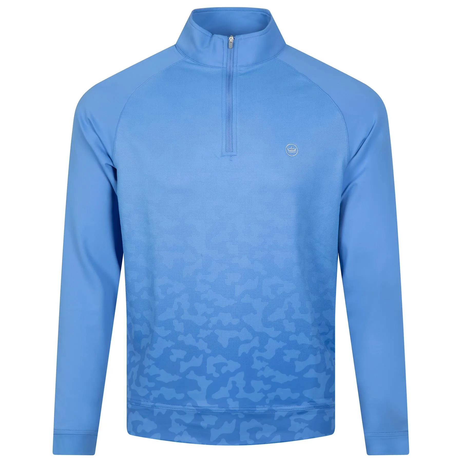 Perth Dip Dye Camo Performance Quarter-Zip Maritime - SS23