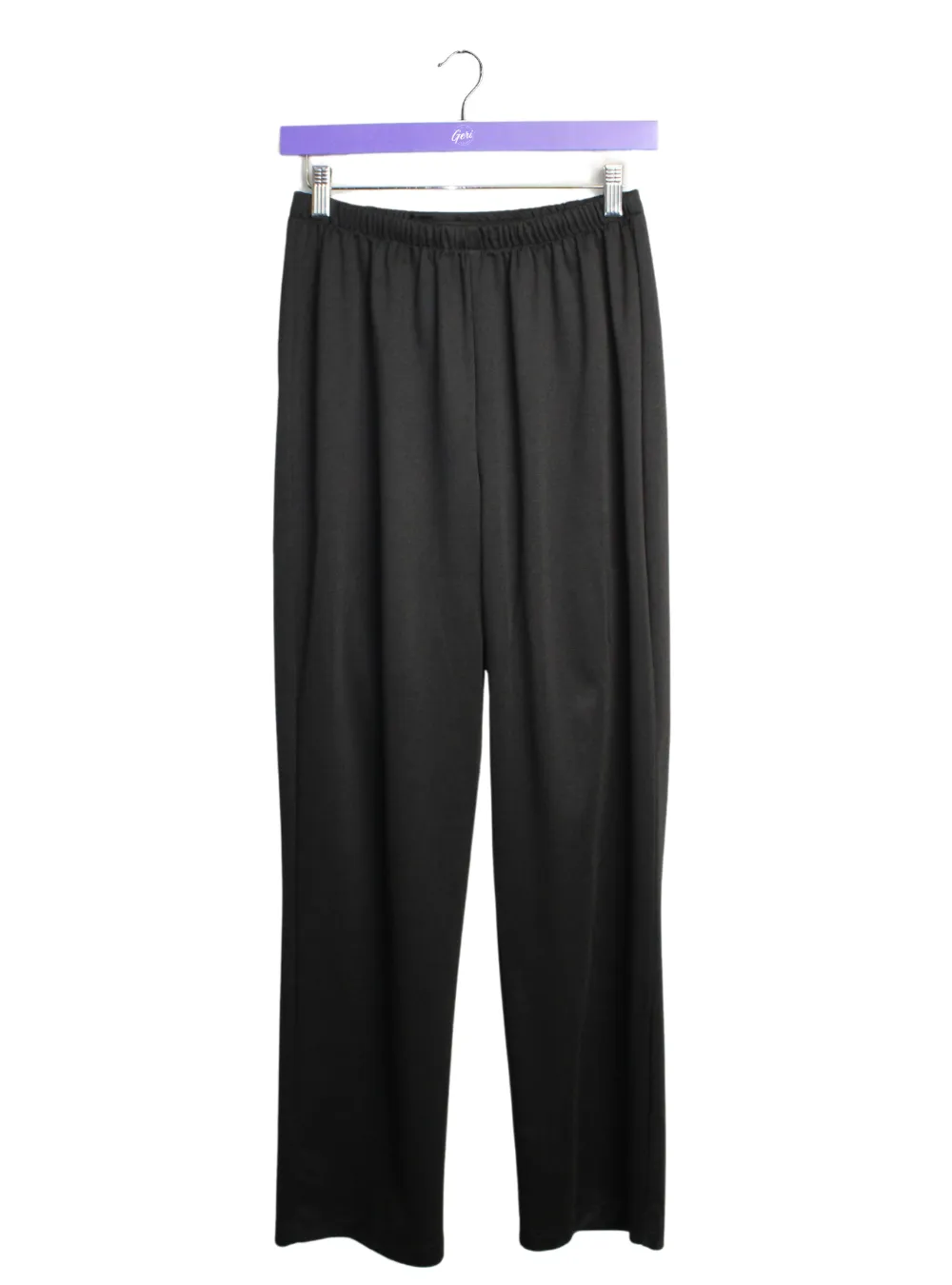 Petite Length- Adaptive Ladies' Cozy Knit Open Back Pants - Black