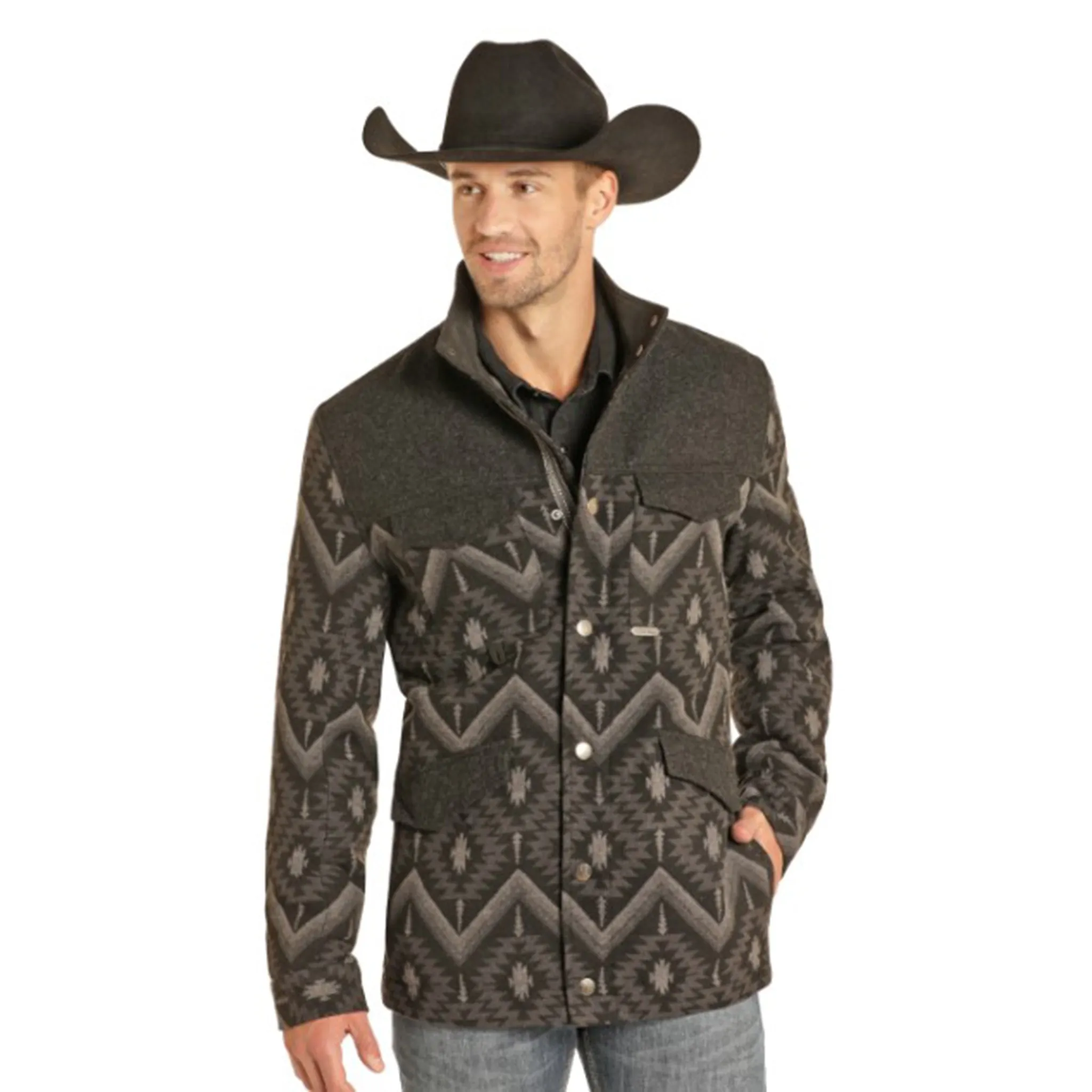 Powder River Men's Aztec Jaquard Coat