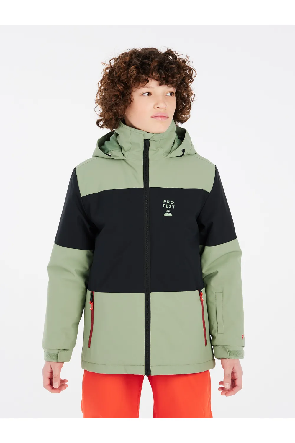 Protest Prtdecks Junior Snowjacket Marl Green