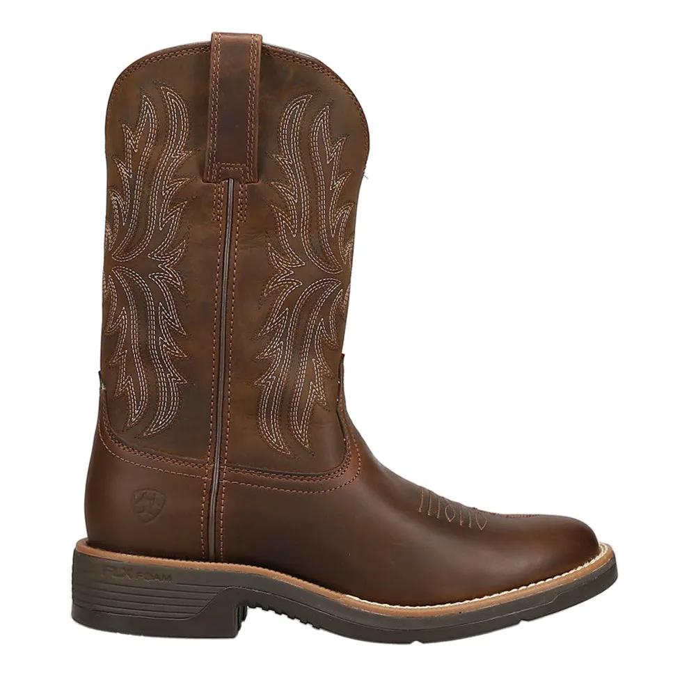 Ridgeback Embroidered Square Toe Cowboy Boots