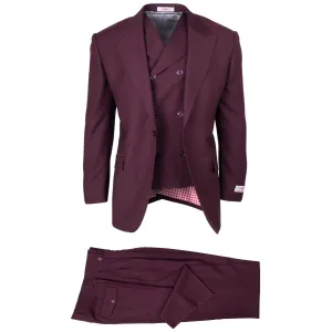 SAN GIOVESSE SUIT & VEST / BURGUNDY