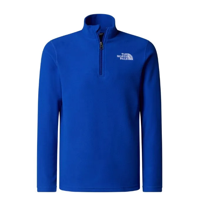 The North Face Teen Unisex Glacier 1/4 Zip Pullover Blue