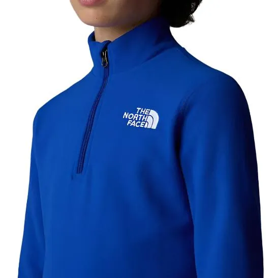 The North Face Teen Unisex Glacier 1/4 Zip Pullover Blue