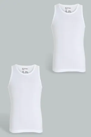 White Basic Vest (Pack of 2)